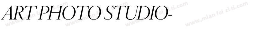 ART PHOTO STUDIO字体转换